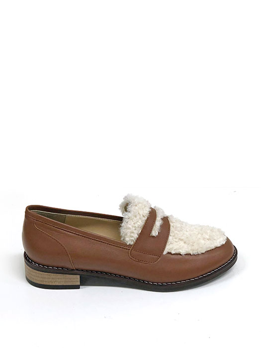 Wool Penny Loafer  (Brown)