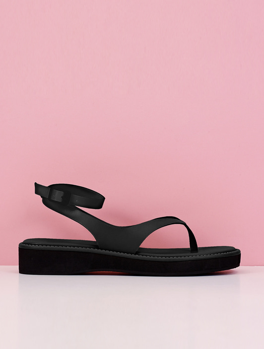 [Refurb]Ankle Platform Sandal (Black)