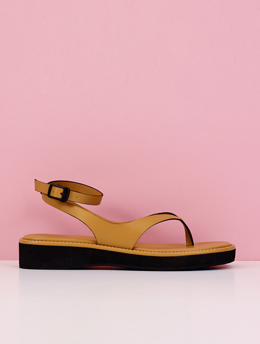 [Refurb]Ankle Platform Sandal (Brown)