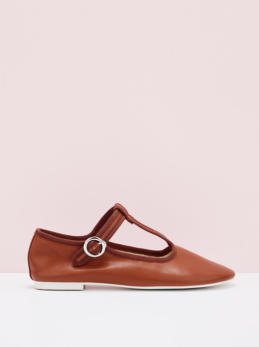 Mary T Jane Flat (Brown)