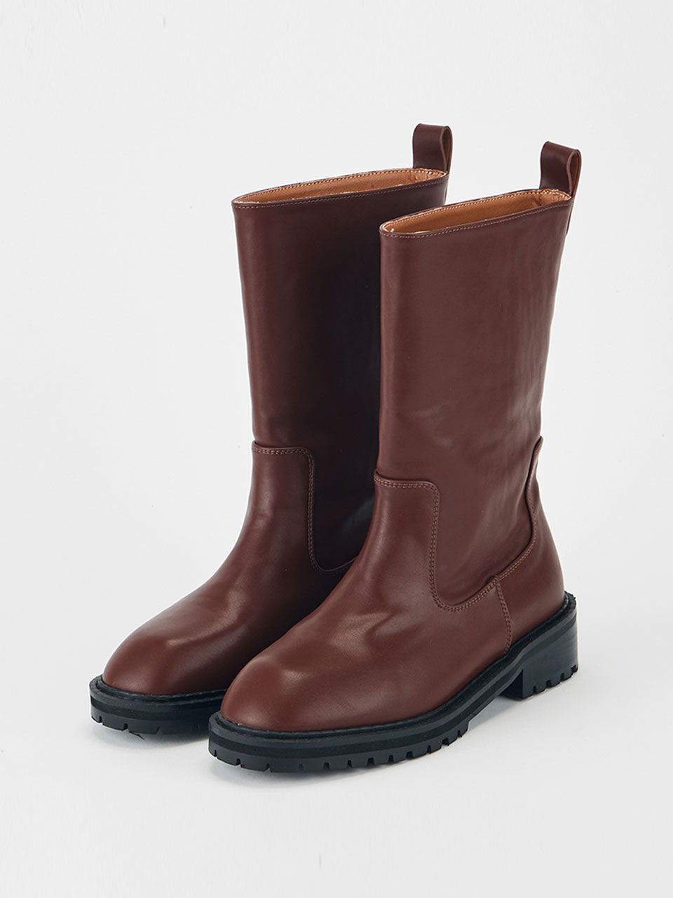 [바로 배송]Classic Middle Boots (Brown)