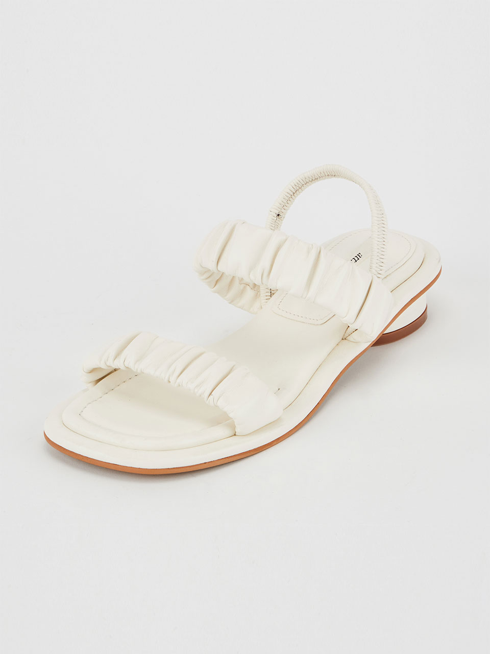 [바로 배송]Shirring Strap Sandal (White)