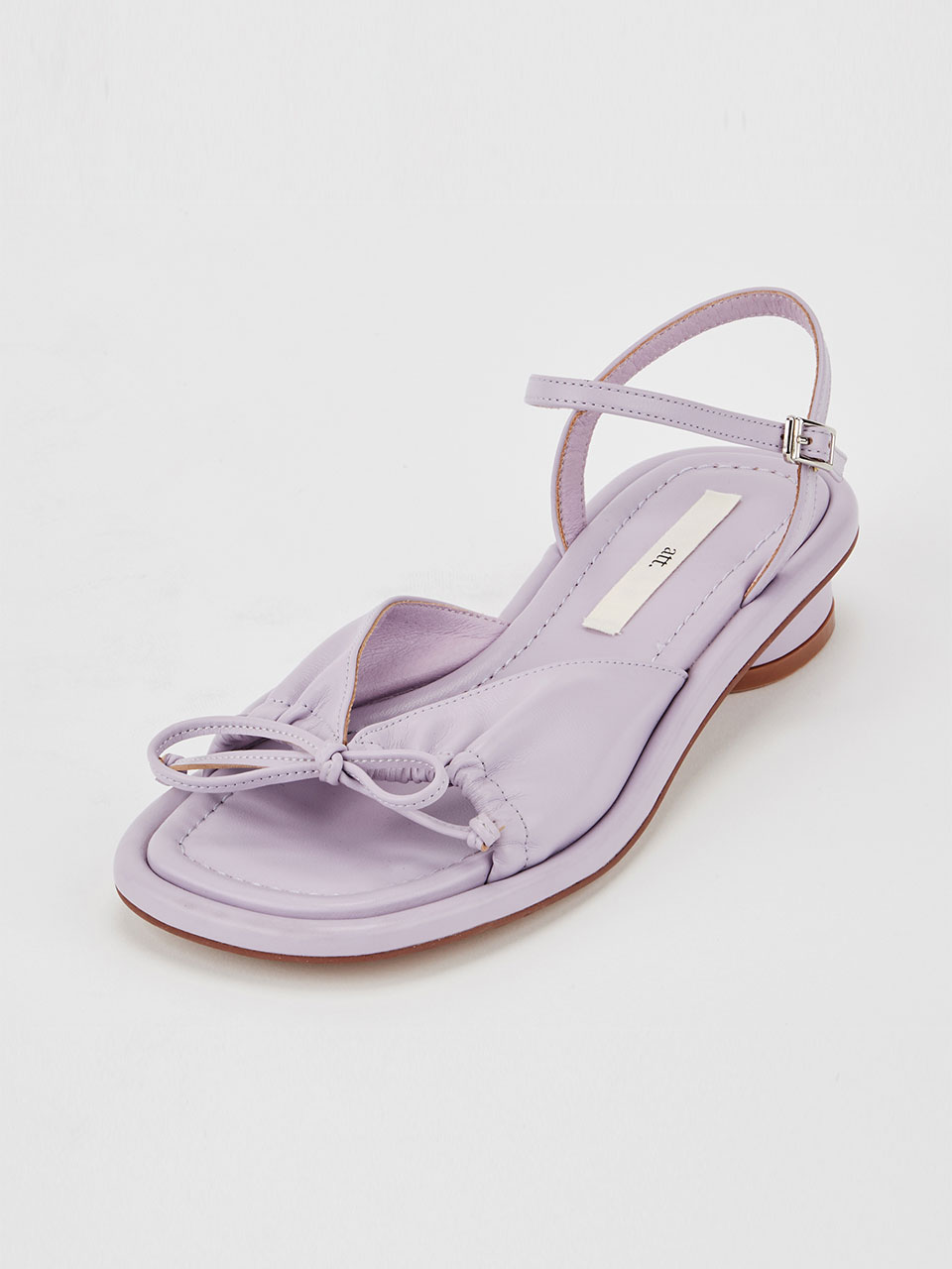 [바로 배송]Ribbon shirring sandals (Violet)