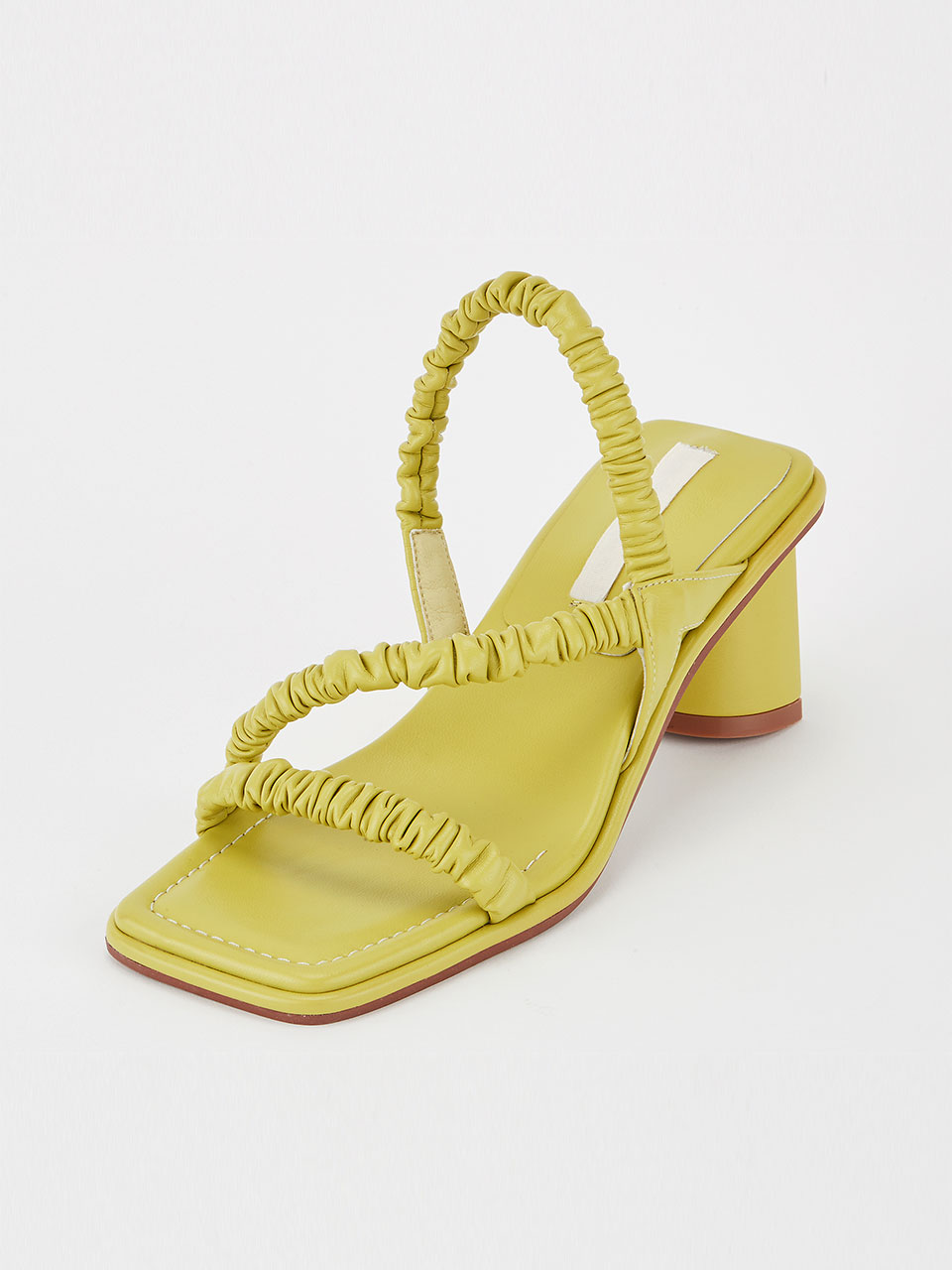 [바로 배송]Shirring Sandal heel (Green)