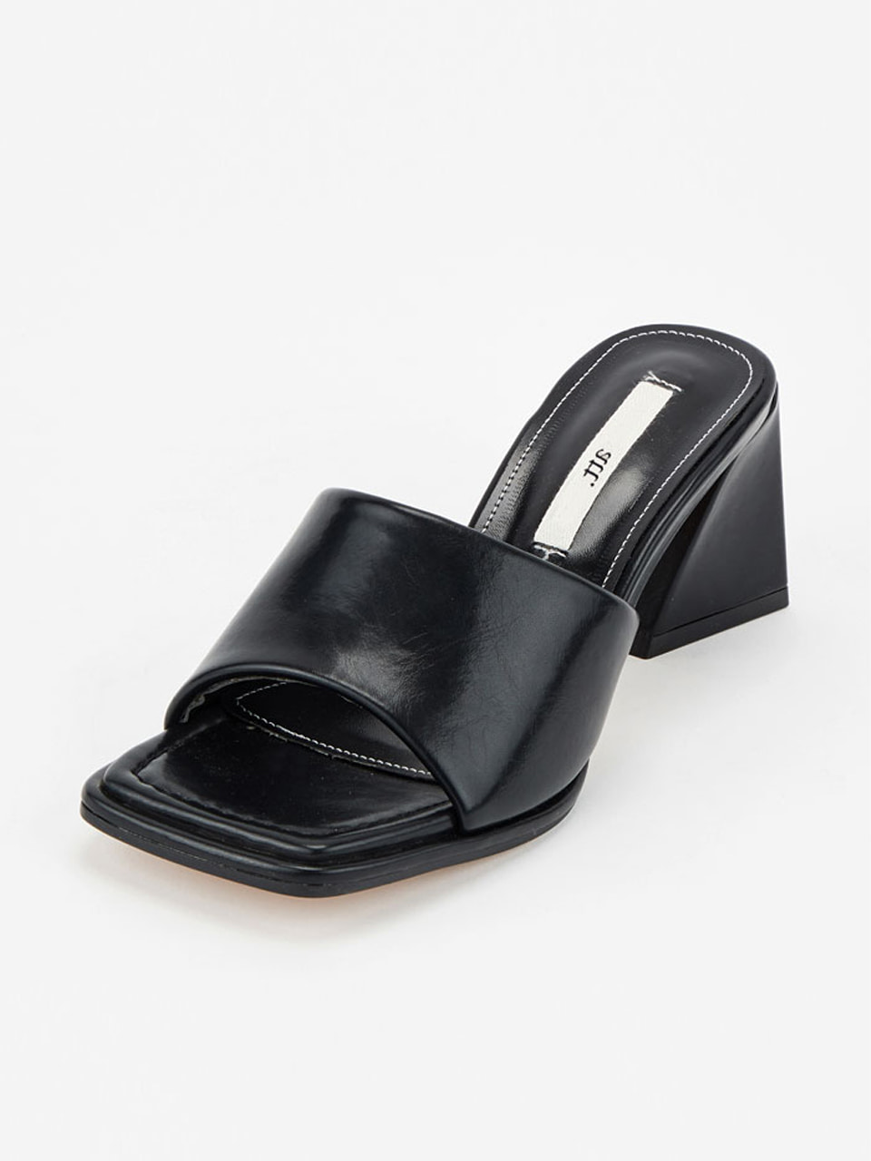 [바로 배송]block mule heel (Black)