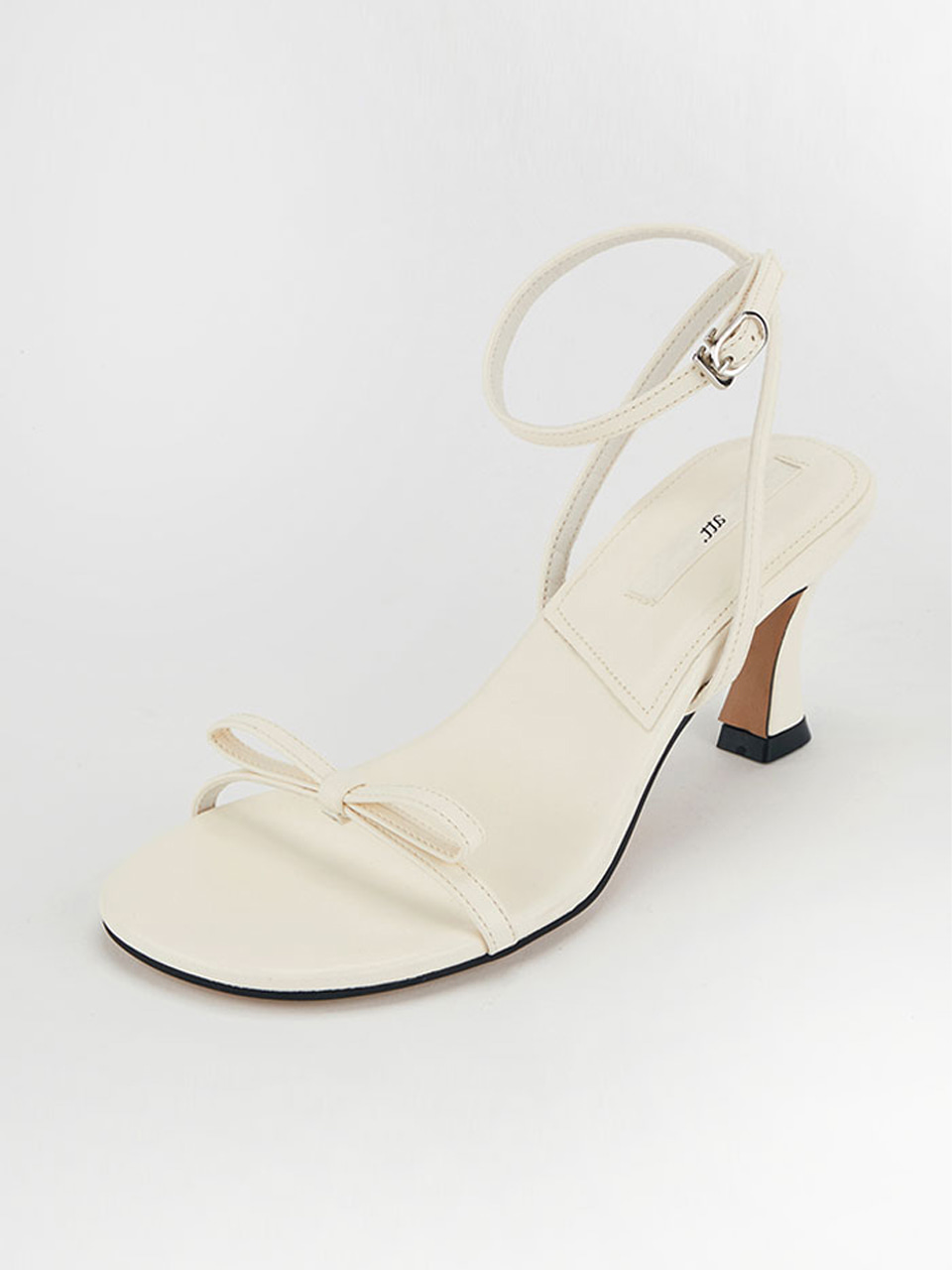 [바로 배송]Ribbon sandal Heel (Ivory)